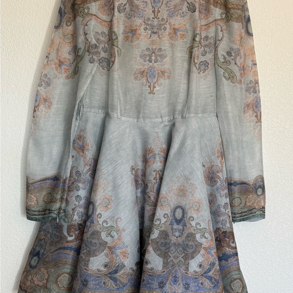 Zimmermann Eden Paisley  Long Sleeve Dress - Picture 5 of 8